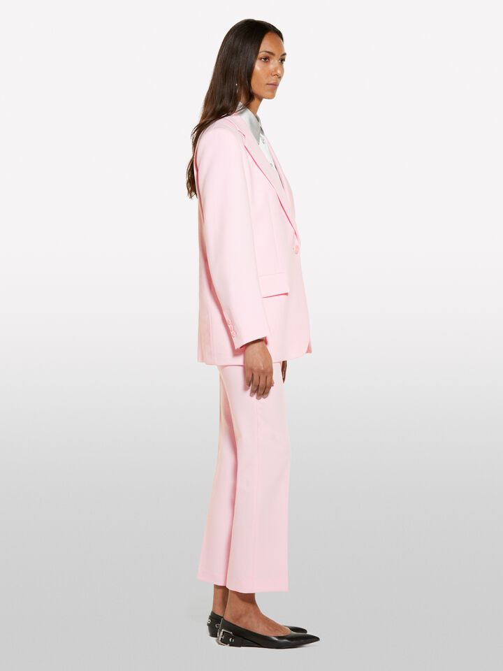 Pink formal trousers - women's regular fit trousers - Soft Pink | Sisley image number 2